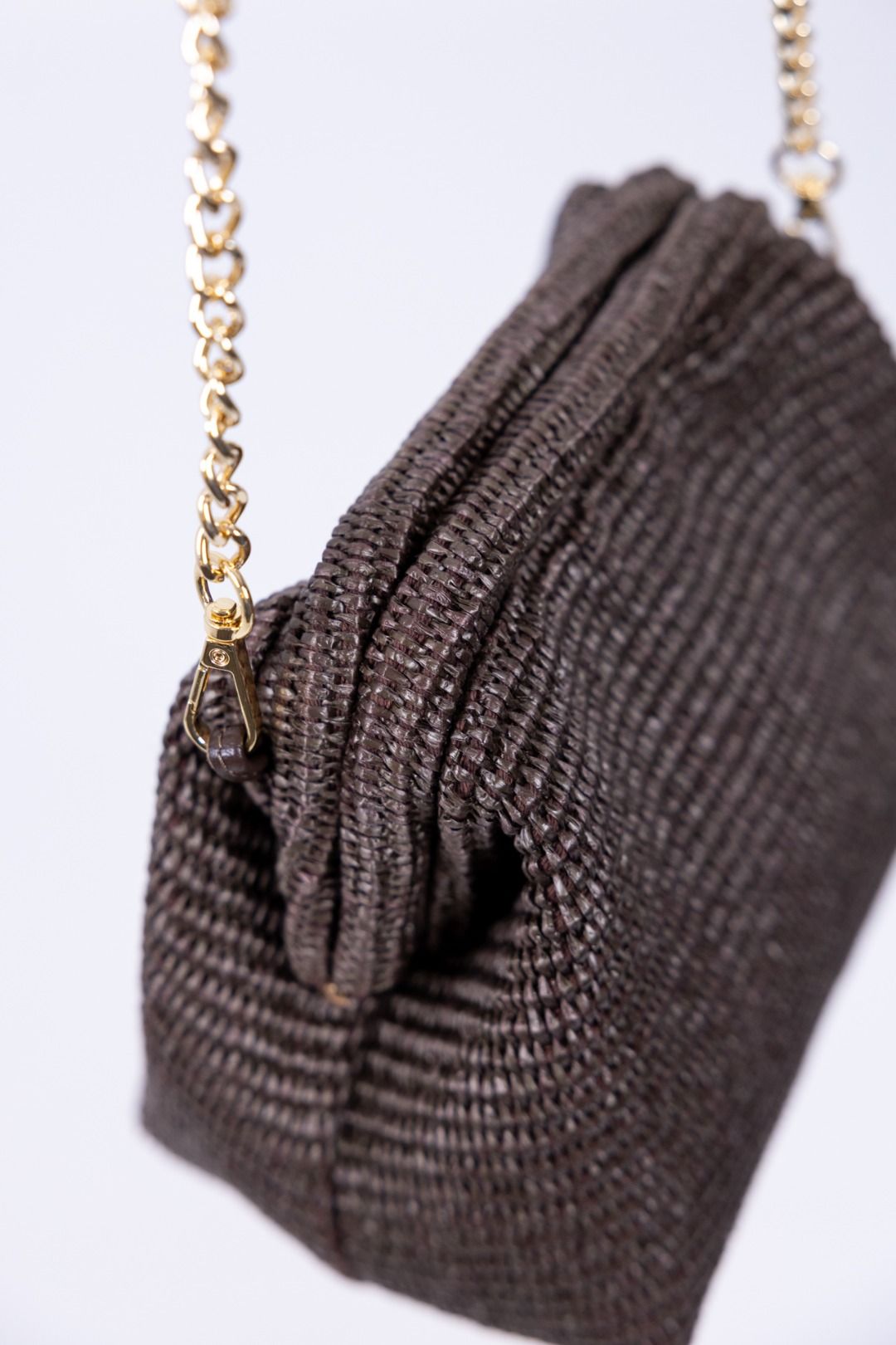 Gulp - Borsa in raffia con chiusura magnetica