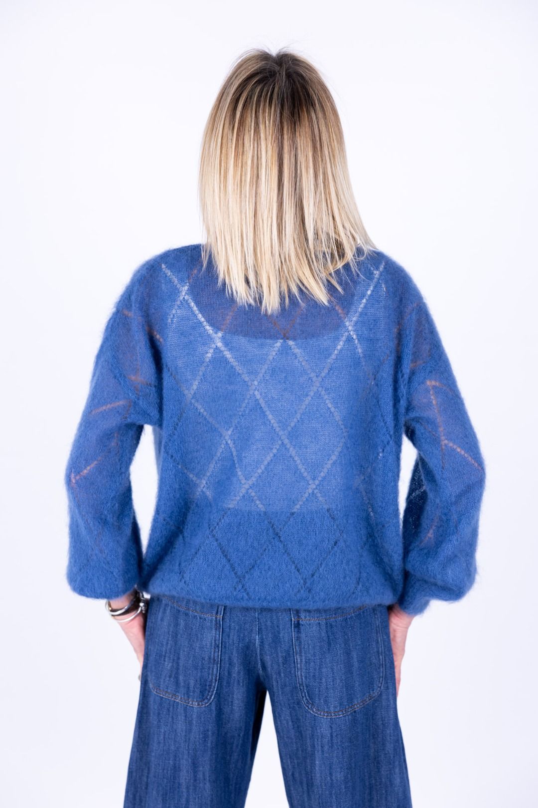 Amorė - Maglia ricamo kid mohair