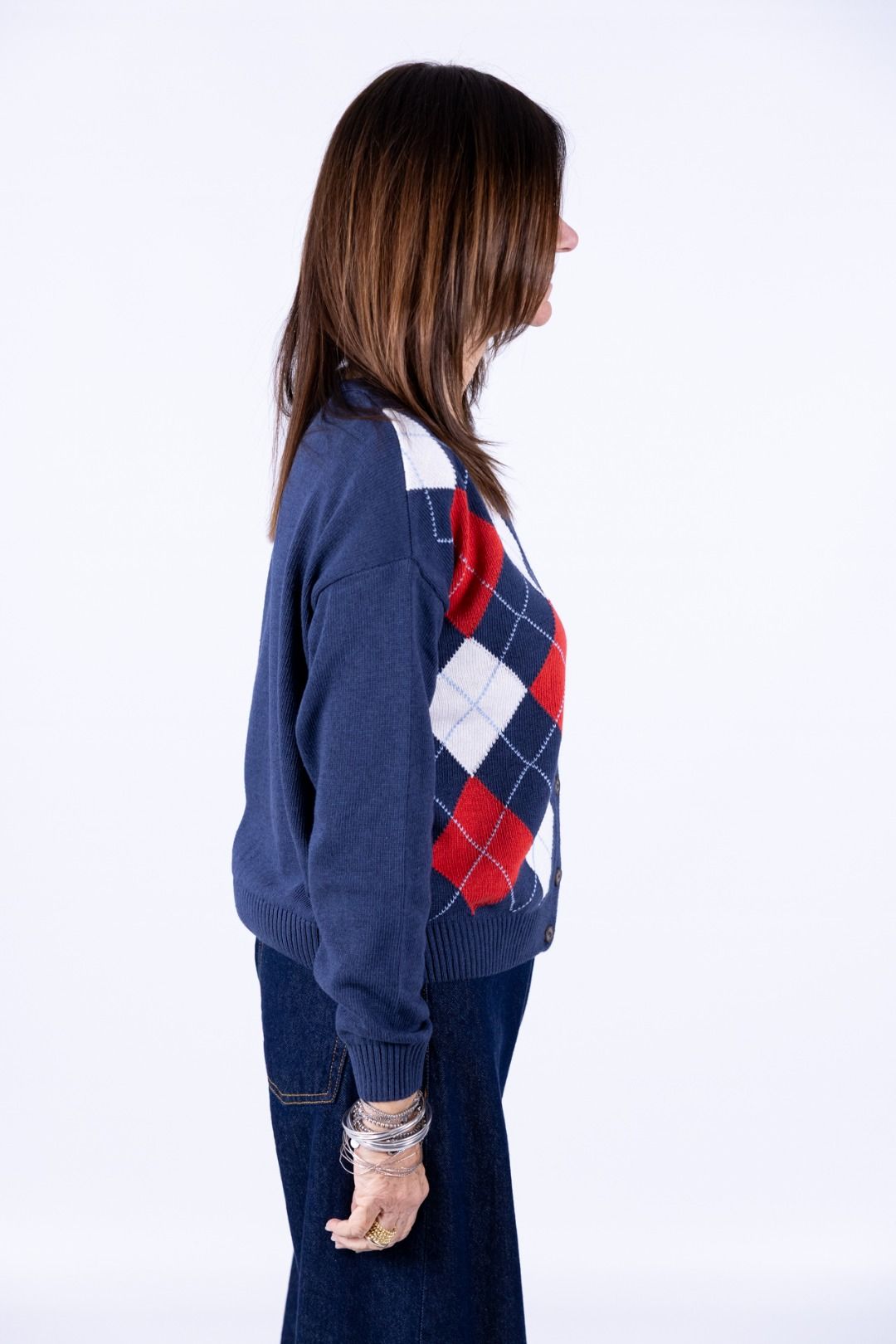 Tensione In - Cardigan rombi