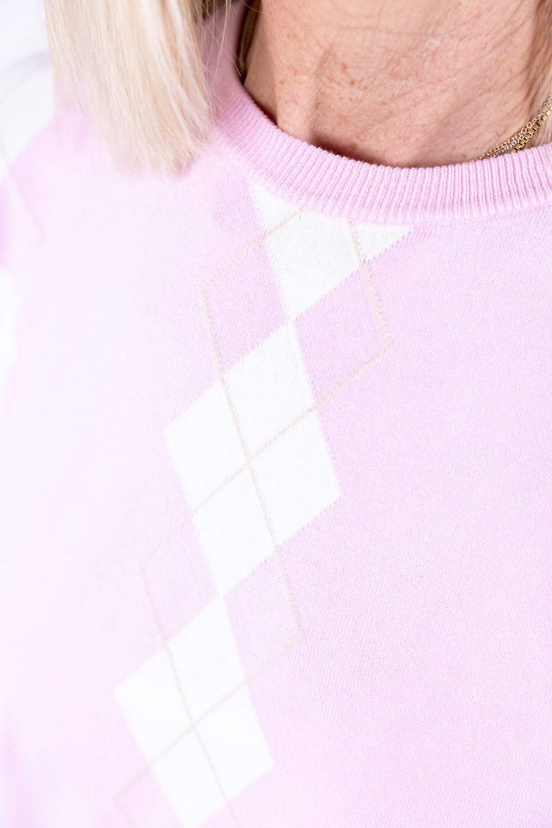 Tensione In - Maglia girocollo rombi