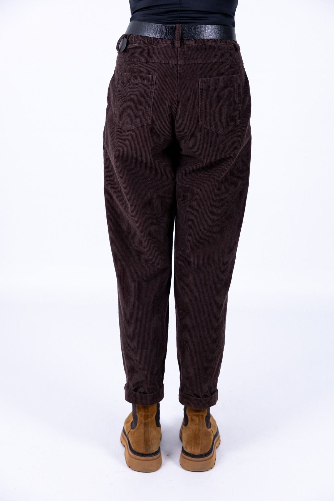 Le Streghe - Pantalone Carrot in velluto