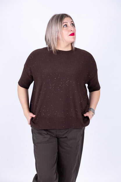 Susy Star - Maglia manica 3/4 con punti luce