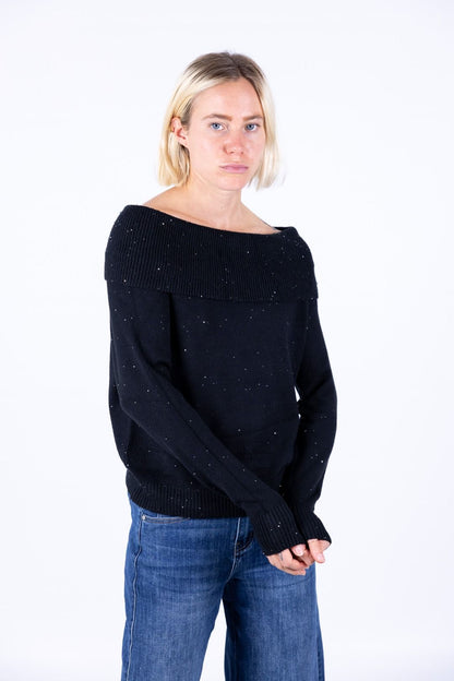 Susy Mix - Maglia shiffer con paillettes