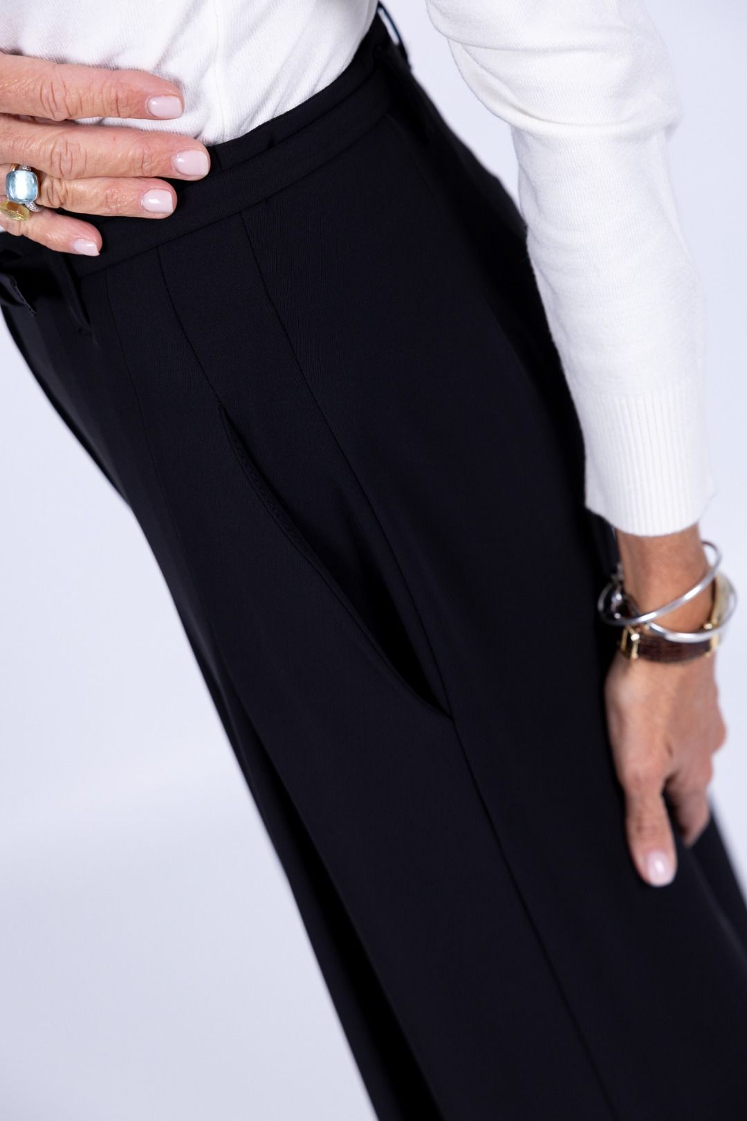 Imperial - Pantaloni palazzo con pence