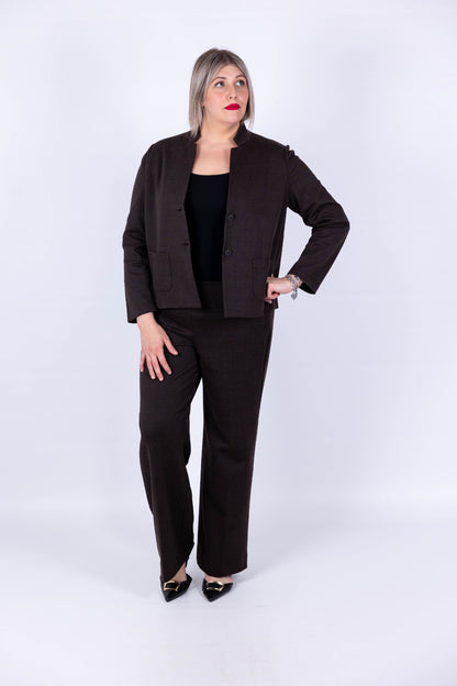 Ragno - Blazer corto Eco Jacquard
