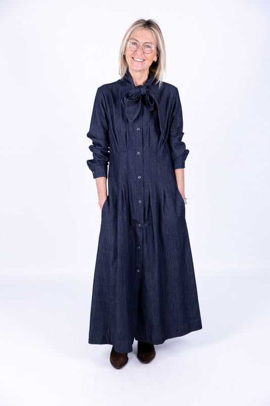 Le Streghe - Abito chemisier con fiocco