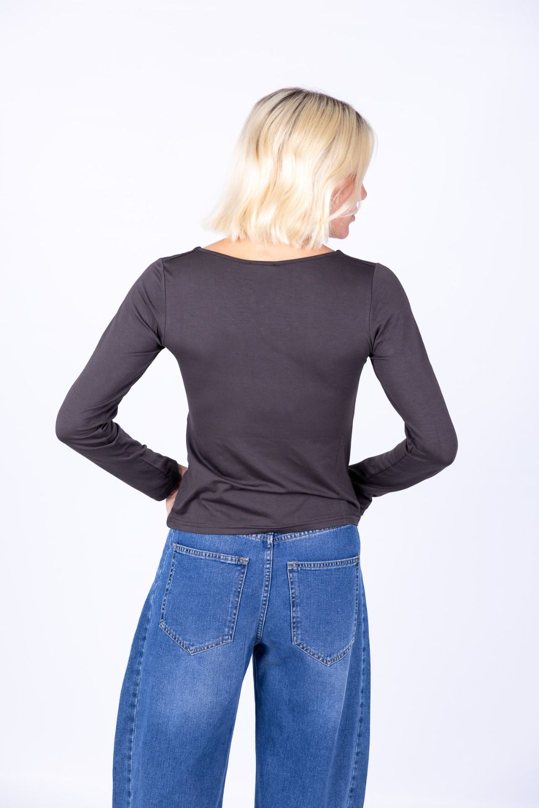Susy Mix - Maglia scollo quadro