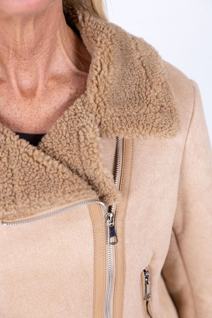 HaveOne - Giacca in eco montone