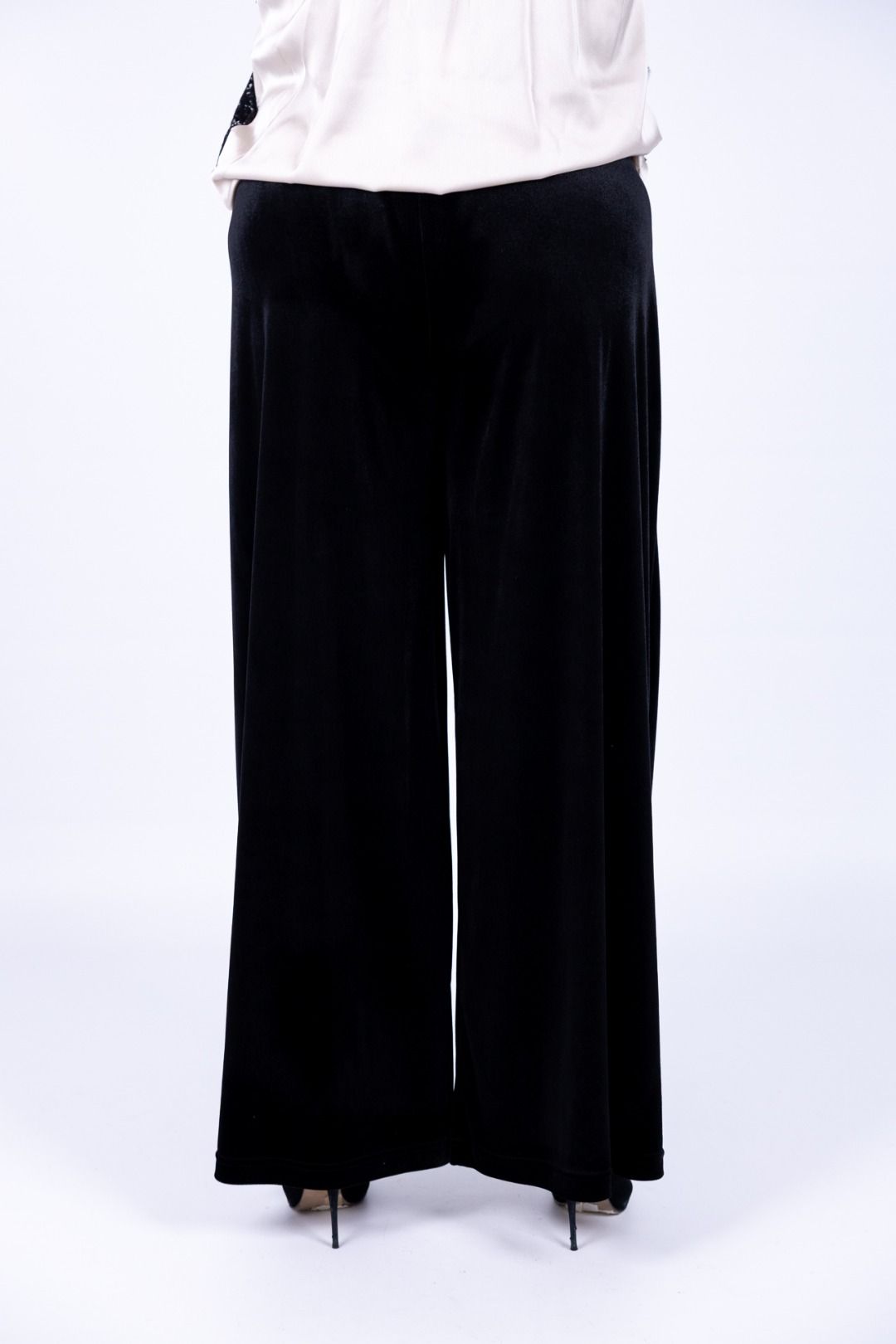 Susy Star - Pantalone palazzo in ciniglia