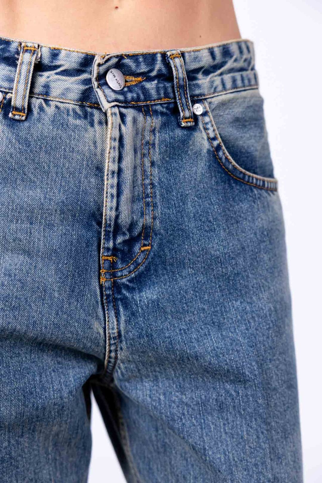 Susy Mix - Jeans dritto con risvolto