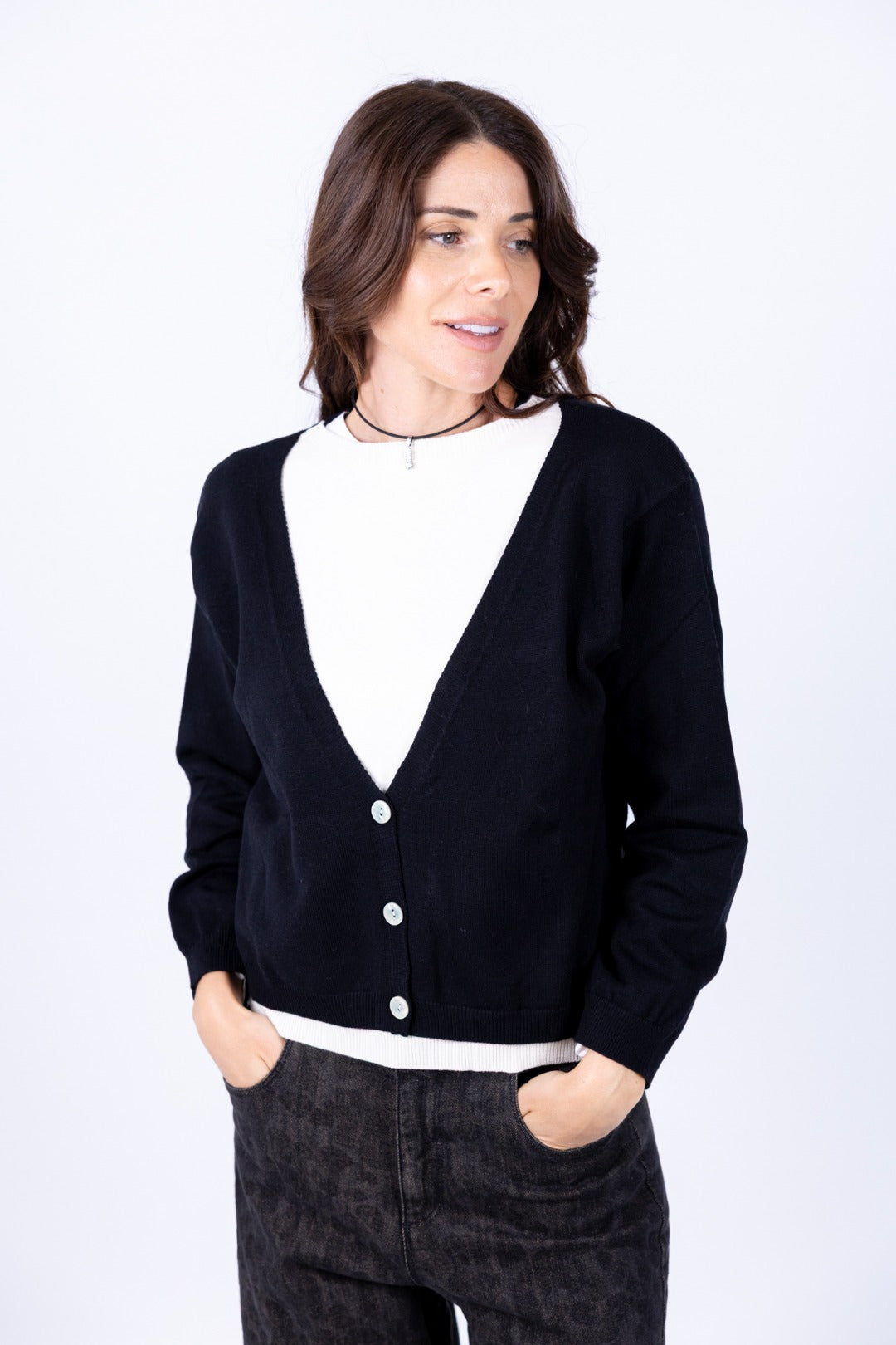 Susy Mix - Cardigan Bi Color