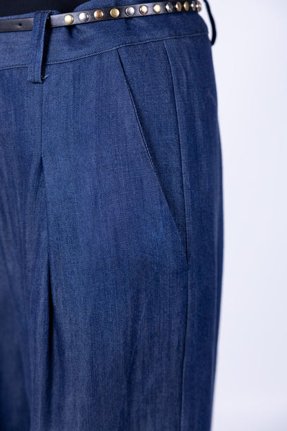 Tensione In - Pantalone palazzo con pence