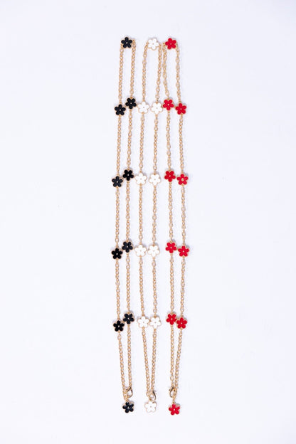 New Star - Cintura a catena con fiore