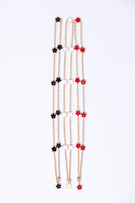 New Star - Cintura a catena con fiore