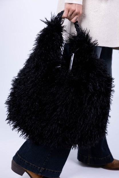 Susy Mix - Borsa Shopper pelliccia