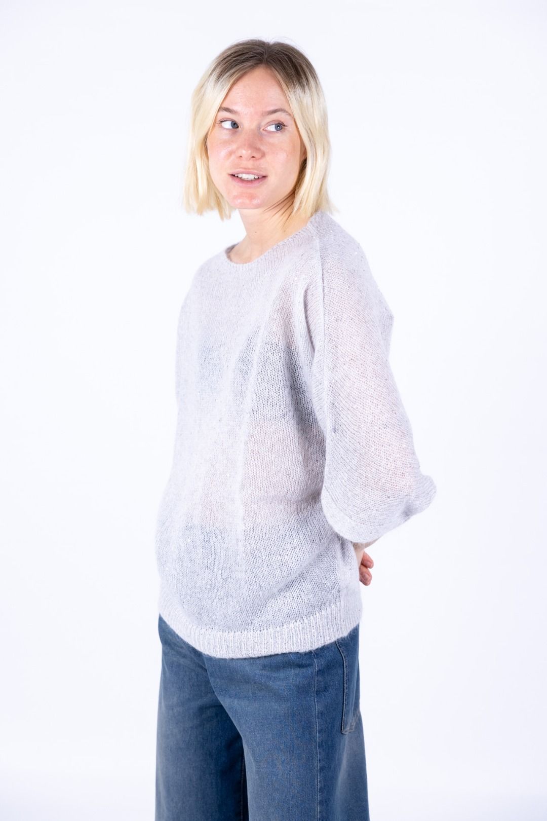 HaveOne - Poncho con paillettes