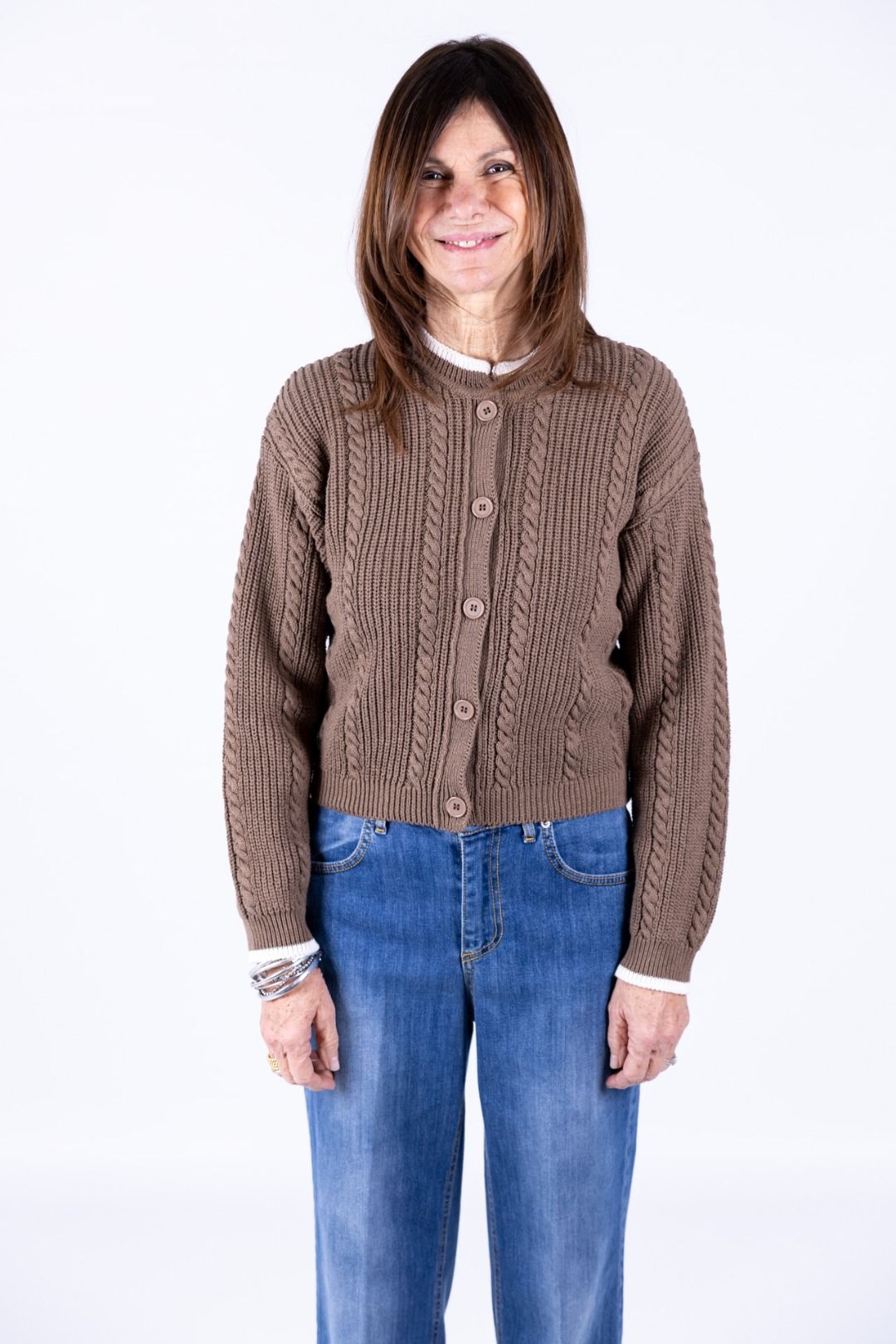 Tensione In - Cardigan a treccie