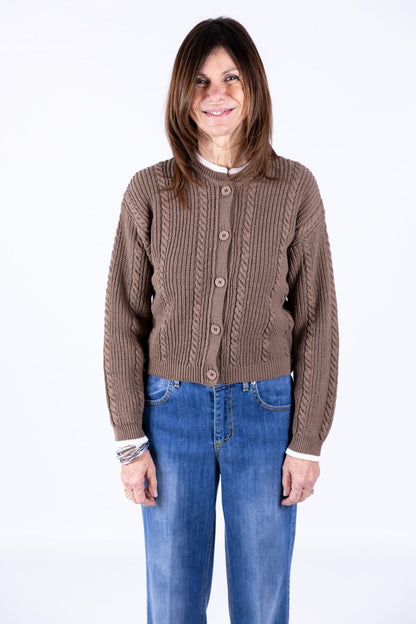 Tensione In - Cardigan a treccie