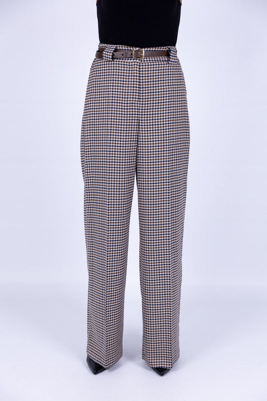 Tensione in - Pantalone palazzo con cintura