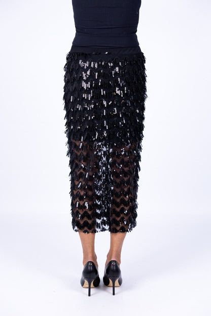 Le Streghe - Gonna tubino paillettes