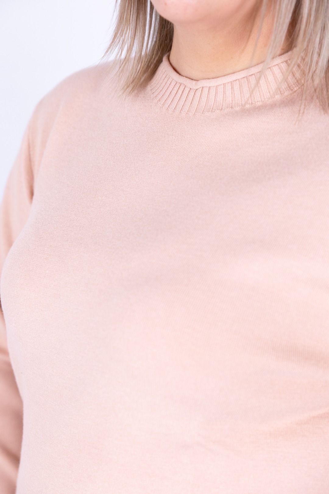 Ragno - Maglia collo a giro con costine sul collo