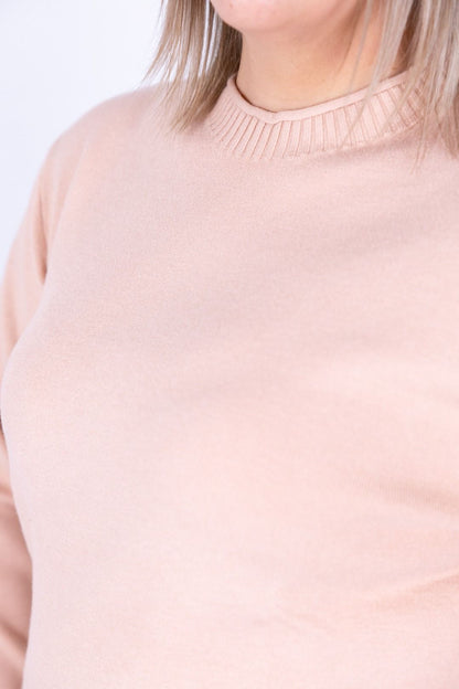 Ragno - Maglia collo a giro con costine sul collo