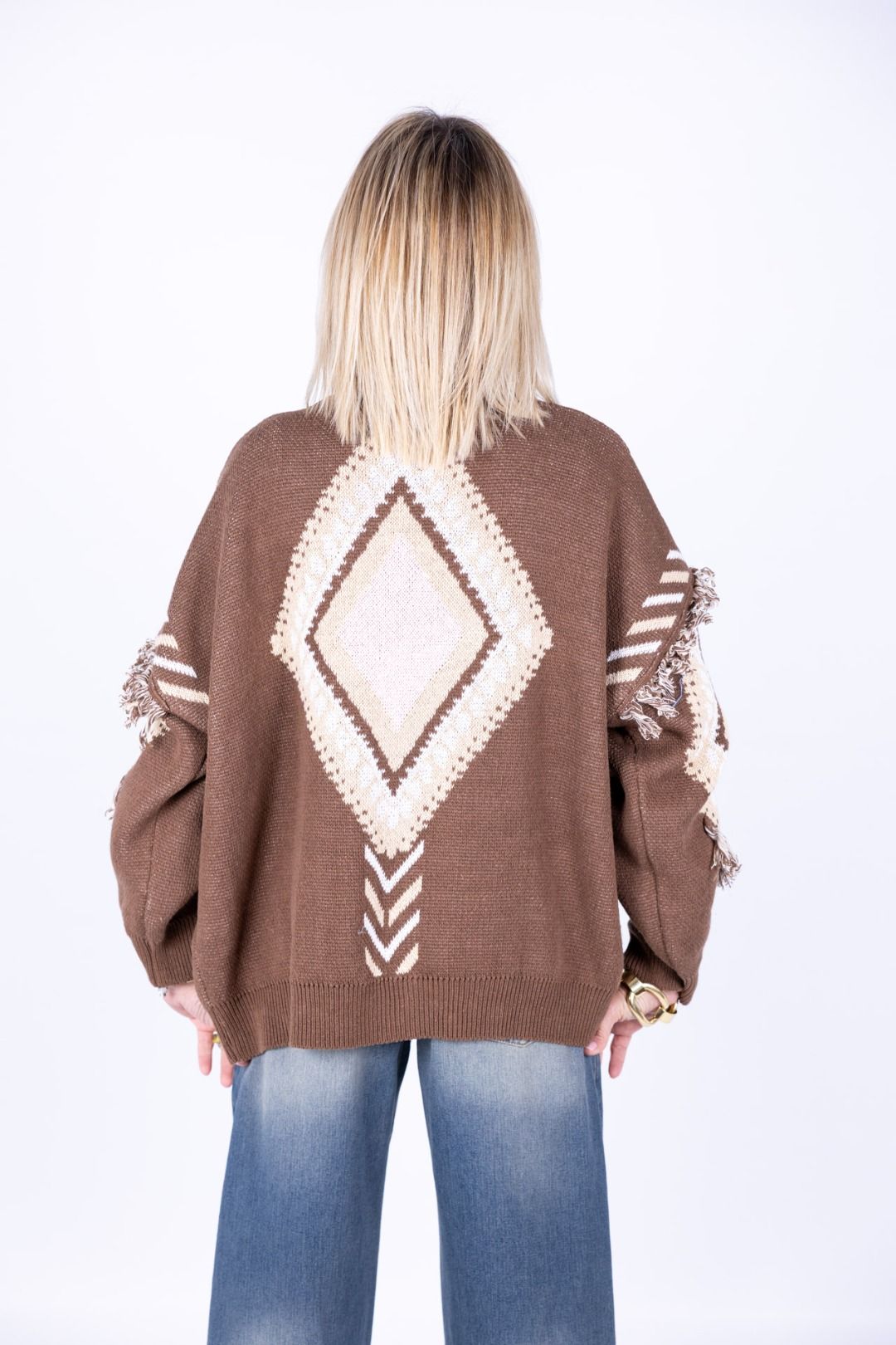 Tensione In - Cardigan rombi