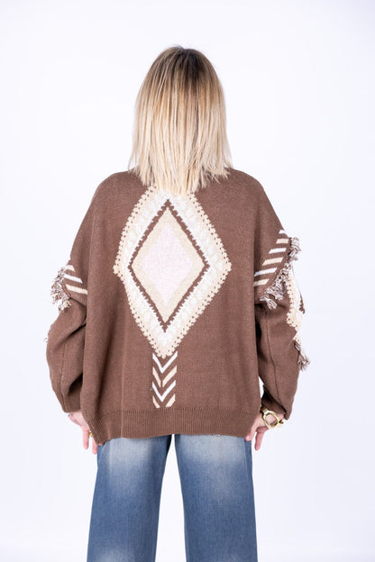 Tensione In - Cardigan rombi