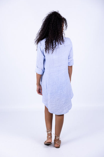 Tensione In - Camicia con spacchi in lino