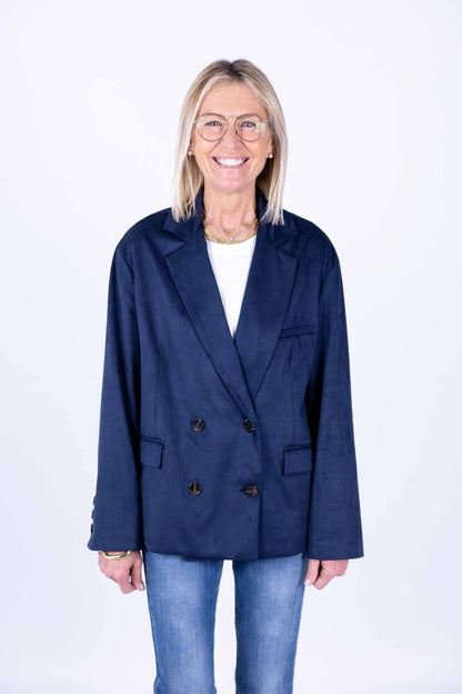 Tensione In - Giacca Over doppio petto blu