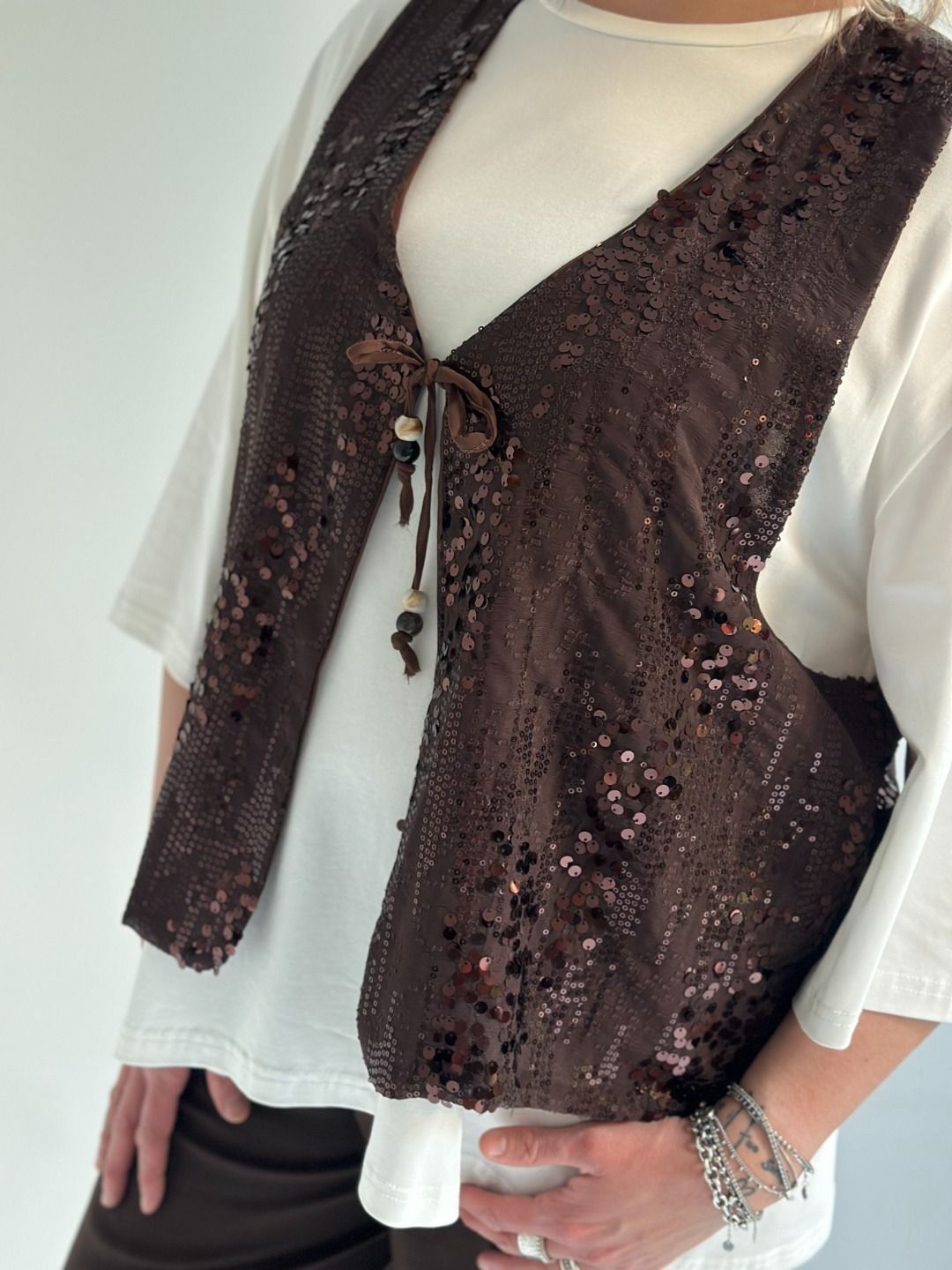 Susy Star - T-shirt con gilet