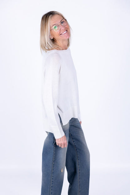Susy Mix - Maglia barchetta raglan
