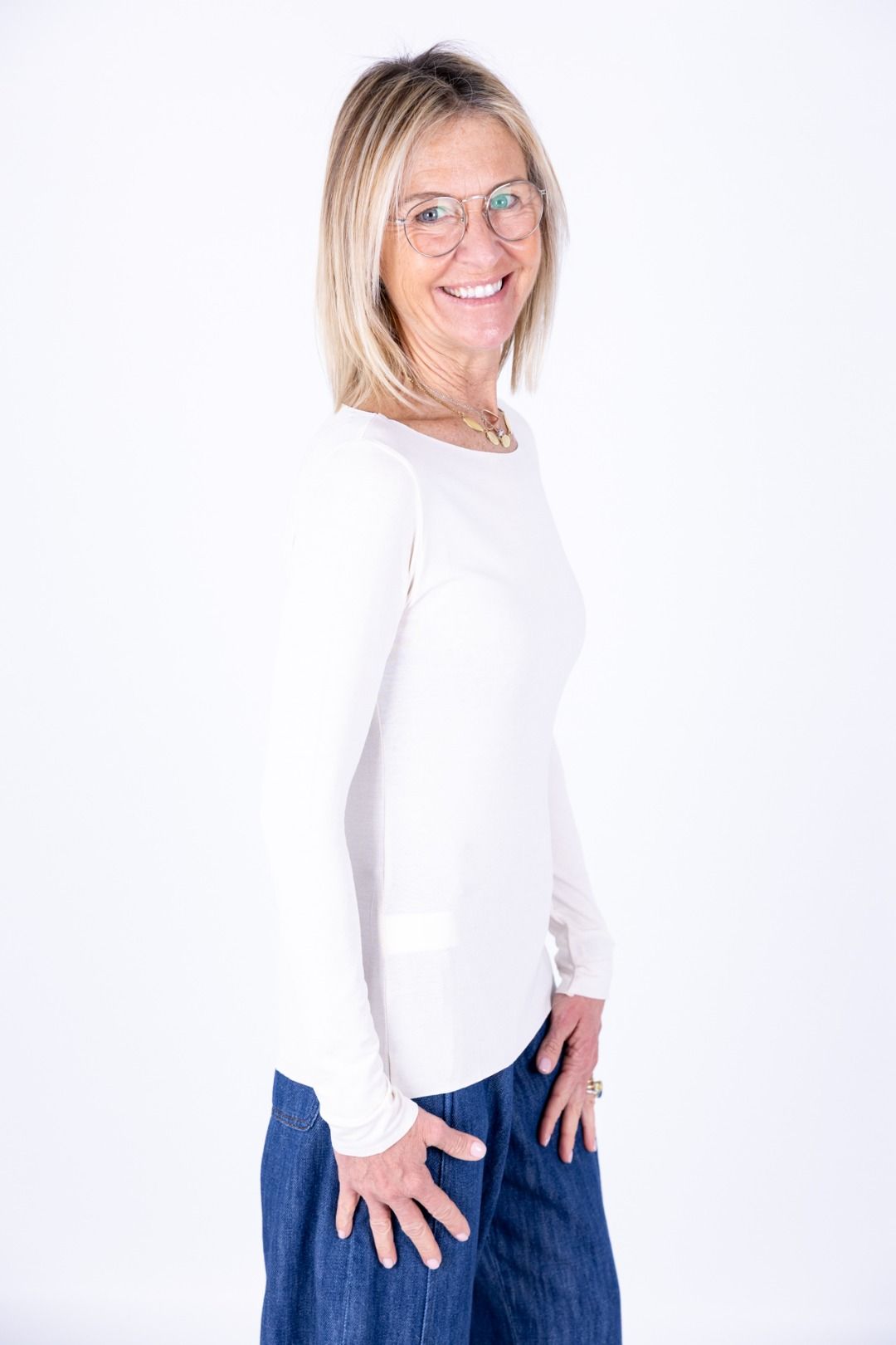 Susy Mix - T-shirt barchetta taglio vivo