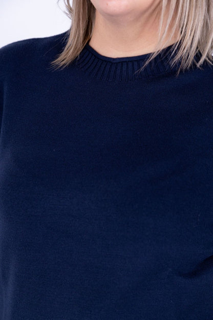 Ragno - Maglia collo a giro con costine sul collo