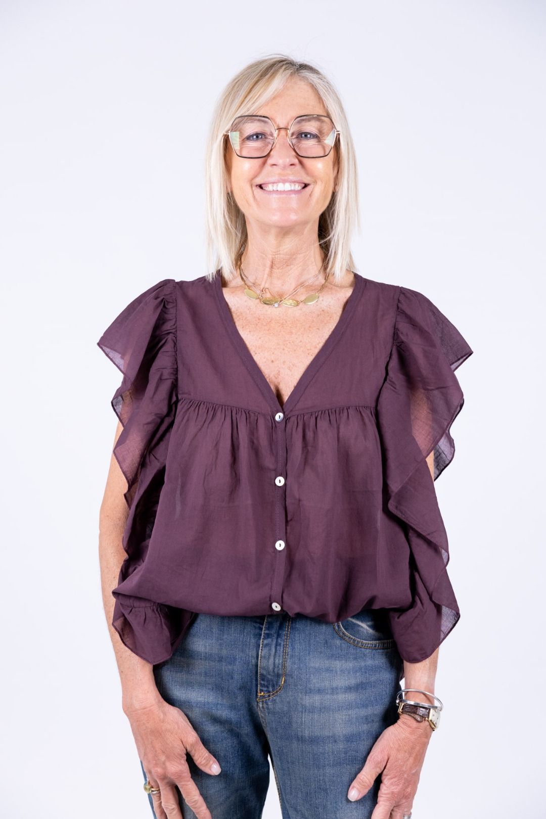 Susy Mix - Camicetta con rouche