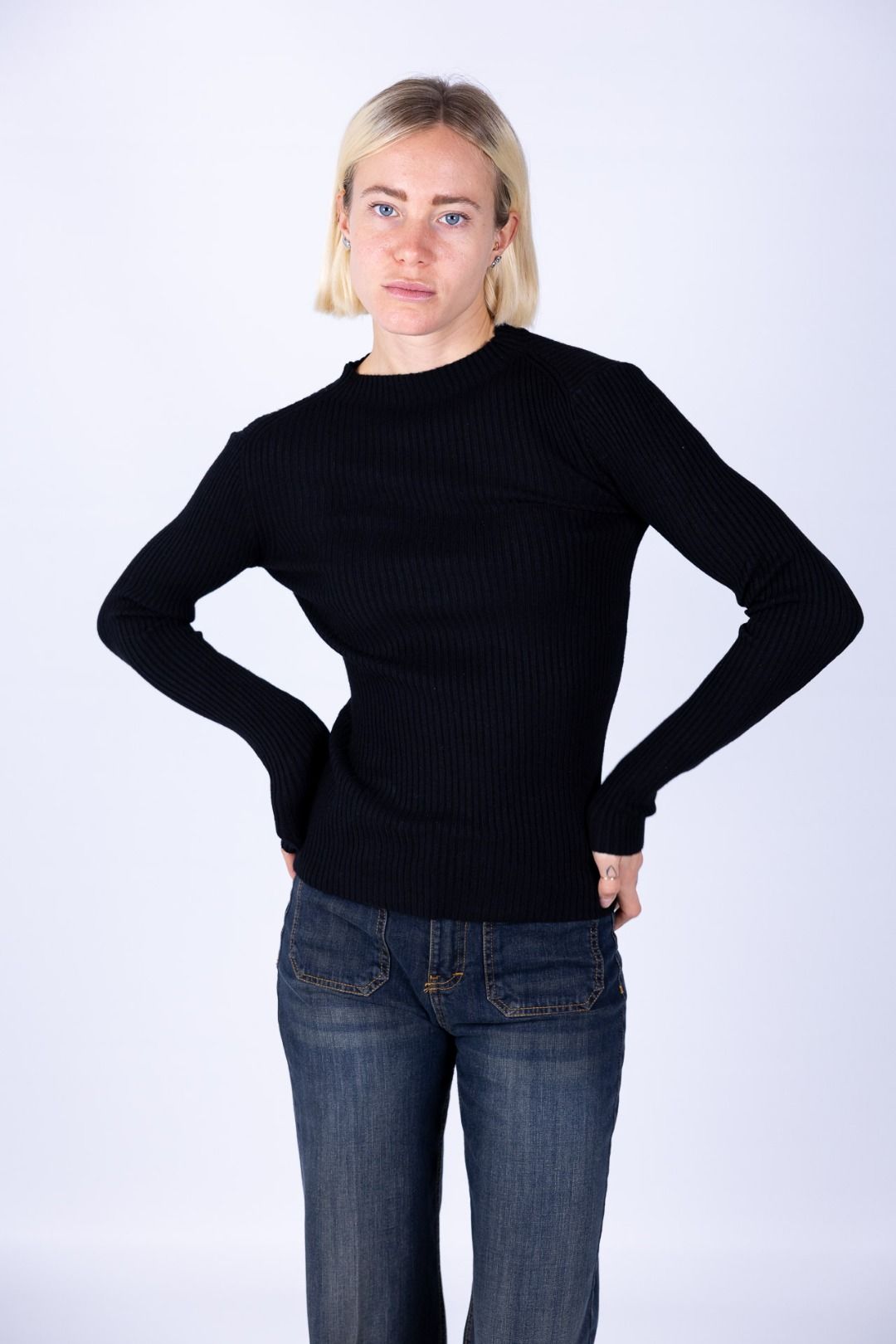 Susy Mix - Maglia lupetto costina