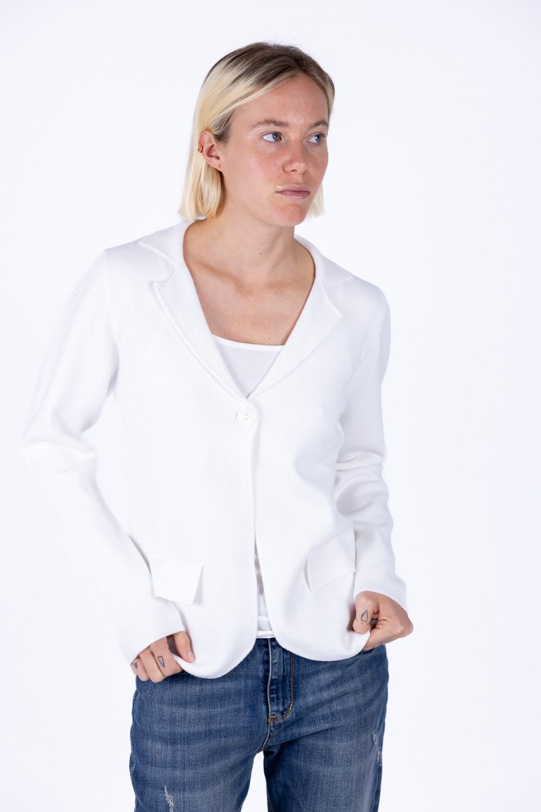 Decima Domus -  Giacchina con bottone finta taschina