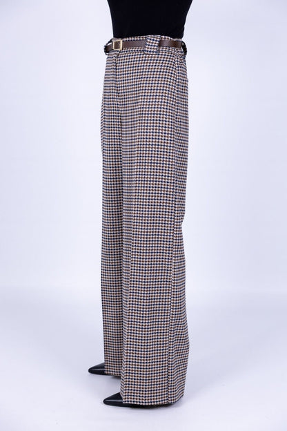 Tensione in - Pantalone palazzo con cintura