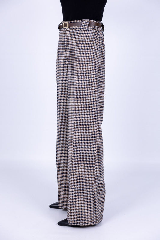 Tensione in - Pantalone palazzo con cintura