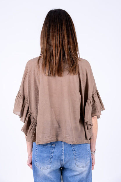 Novepuntouno - Camicina con voulant