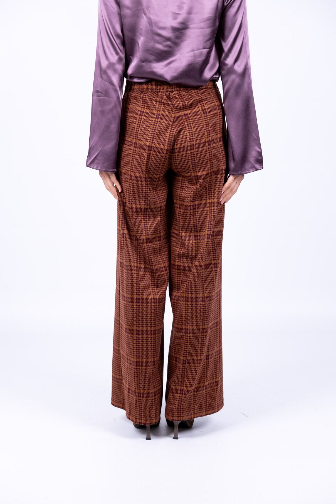 Surkana - Pantaloni ampi in jacquard