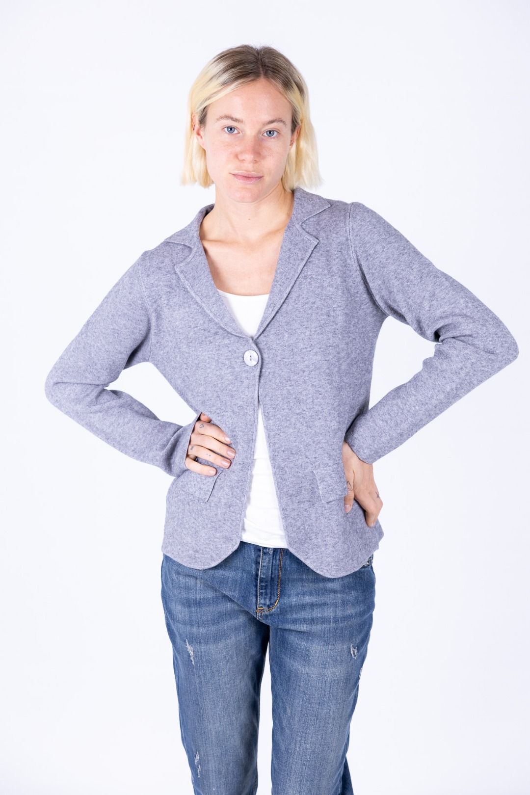 Decima Domus -  Giacchina con bottone finta taschina