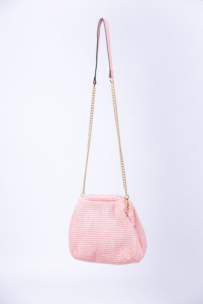 Gulp - Borsa in raffia con chiusura magnetica