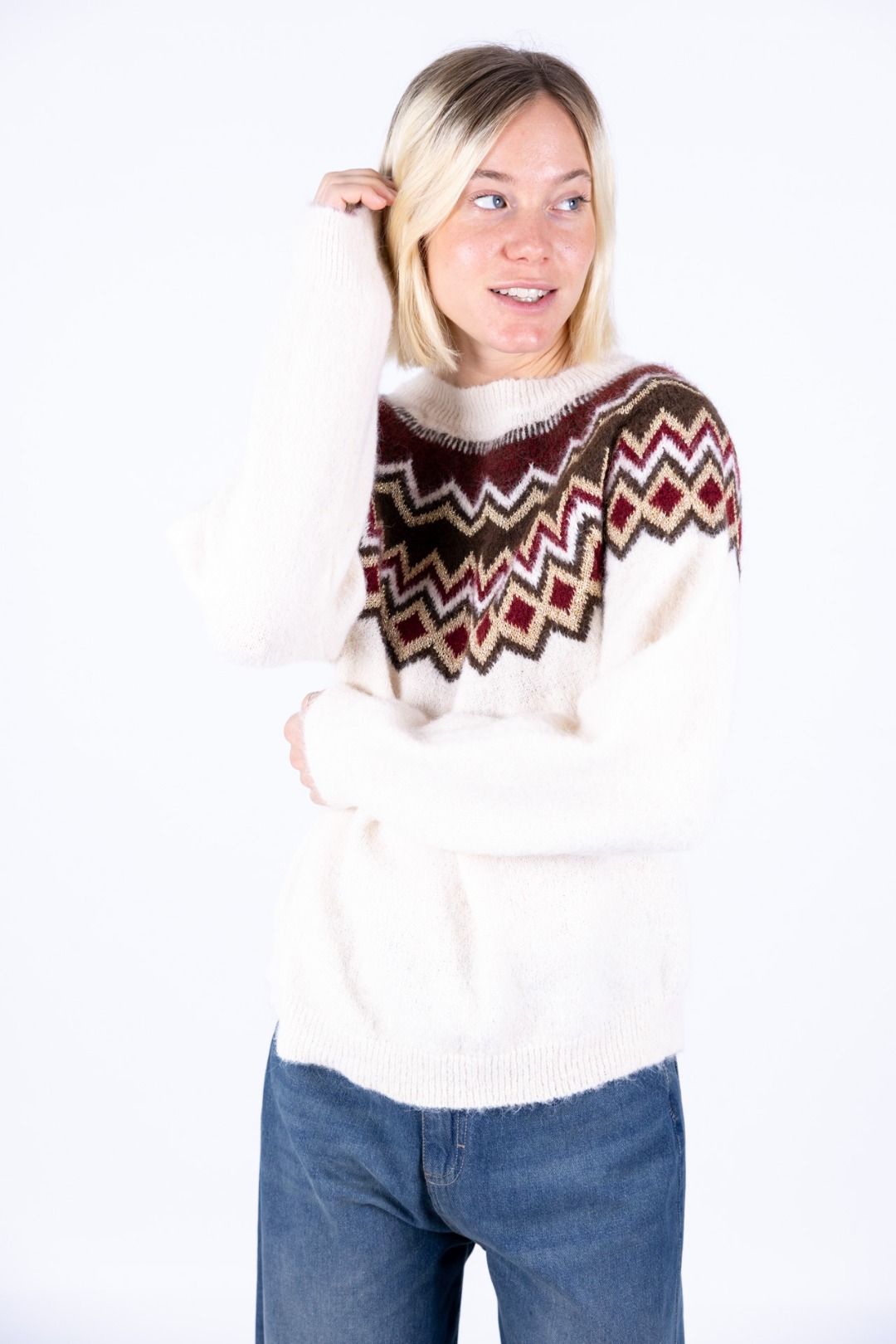 Susy Mix - Maglia jacquard lurex