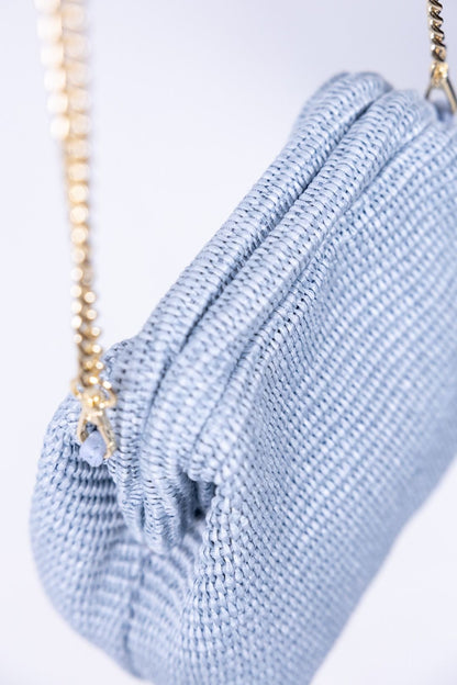 Gulp - Borsa in raffia con chiusura magnetica