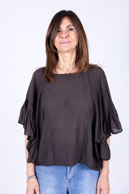 Novepuntouno - Camicina con voulant