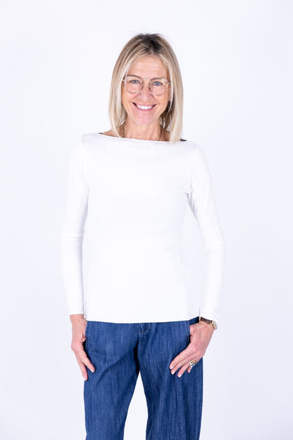 Susy Mix - T-shirt barchetta taglio vivo