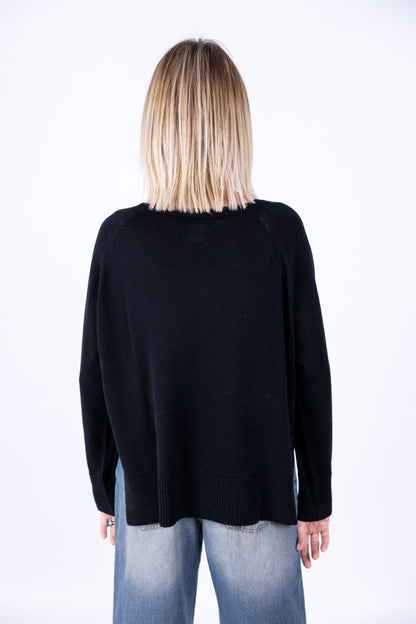 Susy Mix - Maglia barchetta raglan