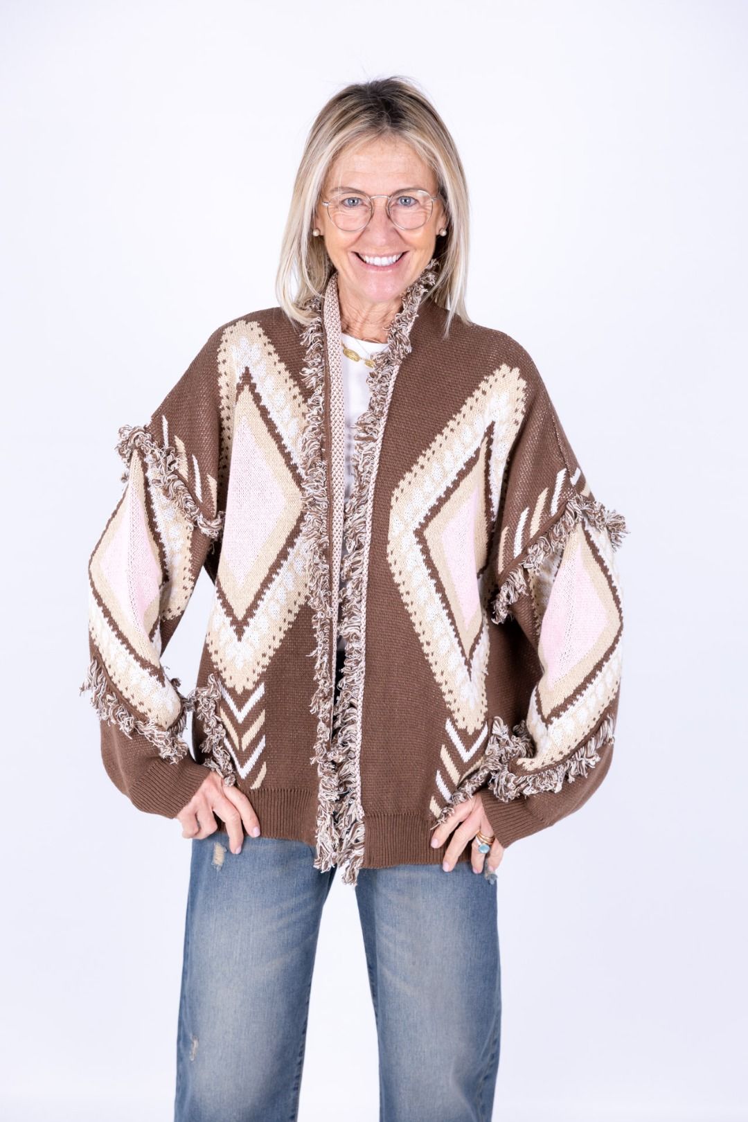 Tensione In - Cardigan rombi