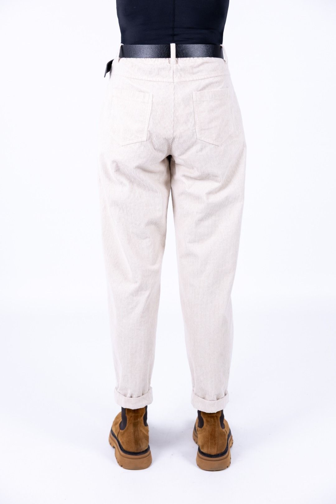 Le Streghe - Pantalone Carrot in velluto